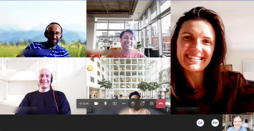 A diverse group in a live virtual public speaking class on Zoom