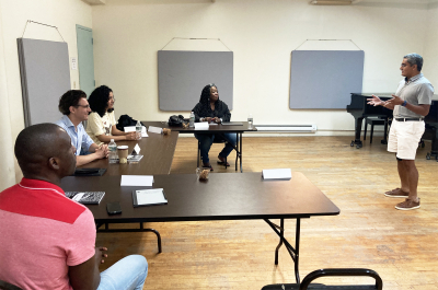 Public speaking class in person workshop