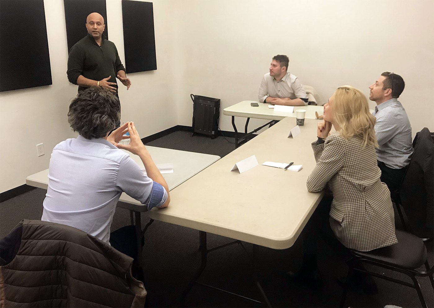 Live coaching for presentation skills