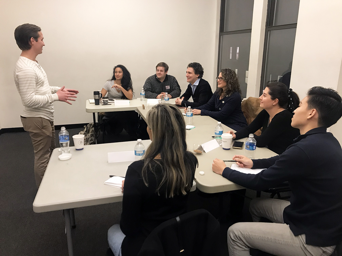 Interactive public speaking workshop training