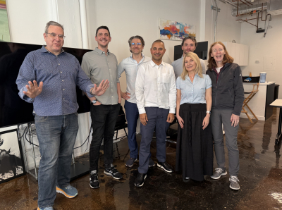 The team at AI-Media in a public speaking training from Herman Otten.