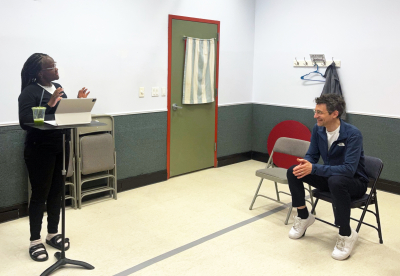 Private public speaking coaching NYC live session