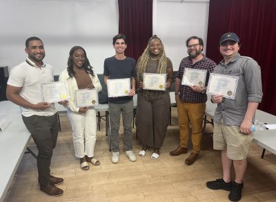 One of Herman Otten's presentation skills group classes. 