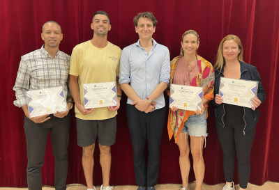 Training session for presentations by Herman Otten