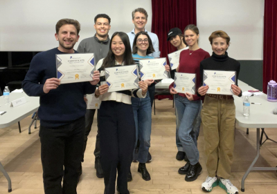 Public speaking class with group practice NYC