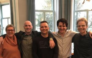 Live public speaking workshop group