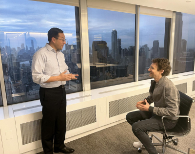 Herman Otten coaches speech skills in NYC