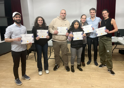 Training session for speech skills