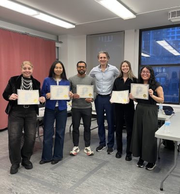 A presentation training from Herman Otten in Manhattan. At the end of this full-day class all the participants received a certificate.