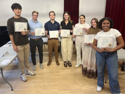 One of Herman's public speaking group classes with 7 participants. 