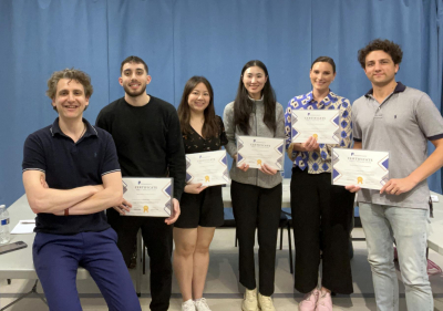 Public speaking training group class