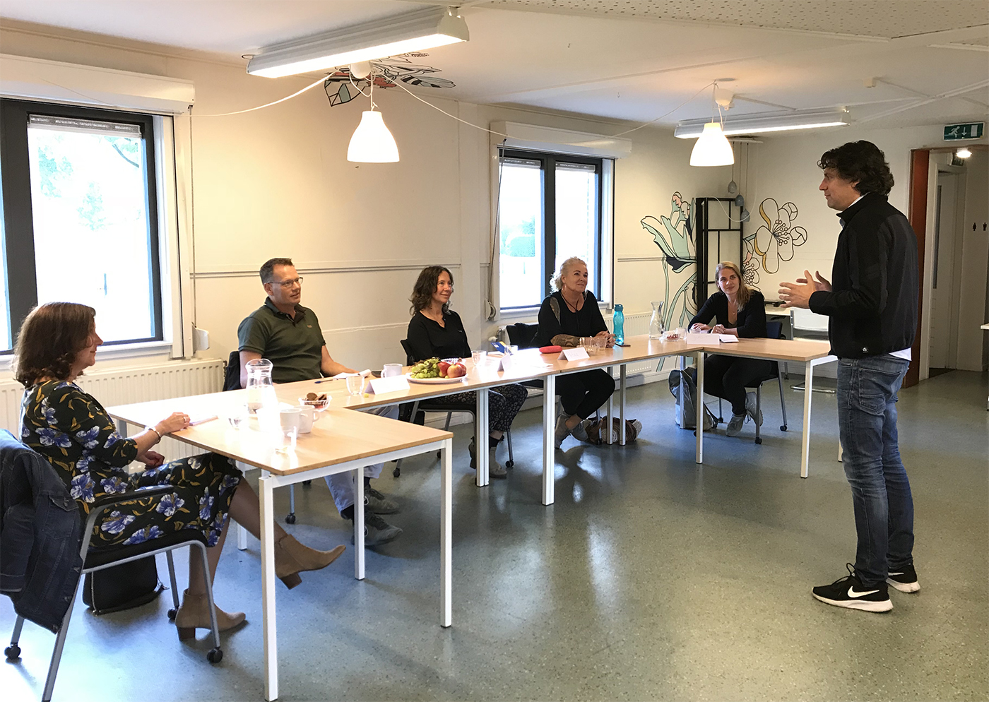 Group public speaking class training