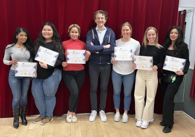 Herman Otten's public speaking class session