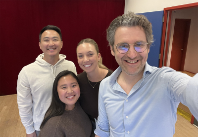 Herman Otten with the FOX Sports team during a public speaking training