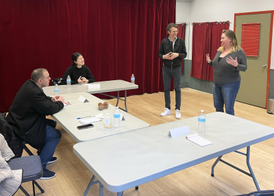 Training class for speaking delivery