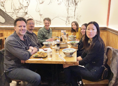 Lunch during public speaking group class