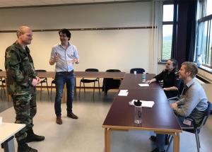 Interactive public speaking training with the Dutch Marine Corps