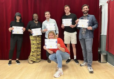 Public speaking coaching session