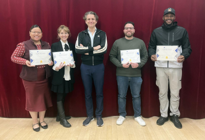 Group session for public speaking practice