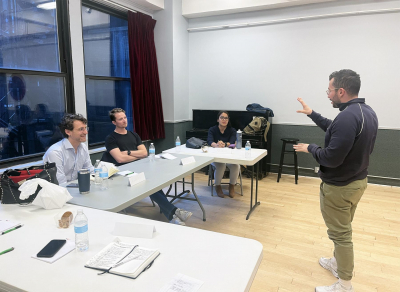 NYC public speaking coaching session